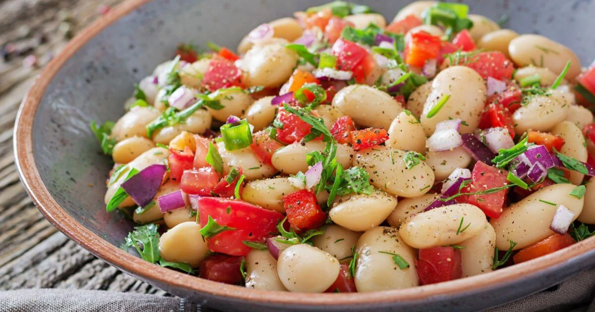 dense bean salad