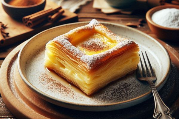 Greek Bougatsa pastry