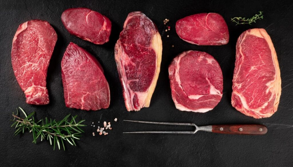 A detailed and visually captivating illustration of a Picanha Steak Selection.