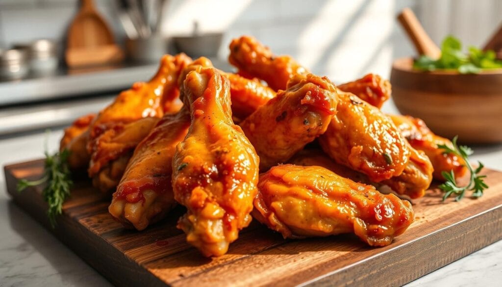 Baked chicken wings