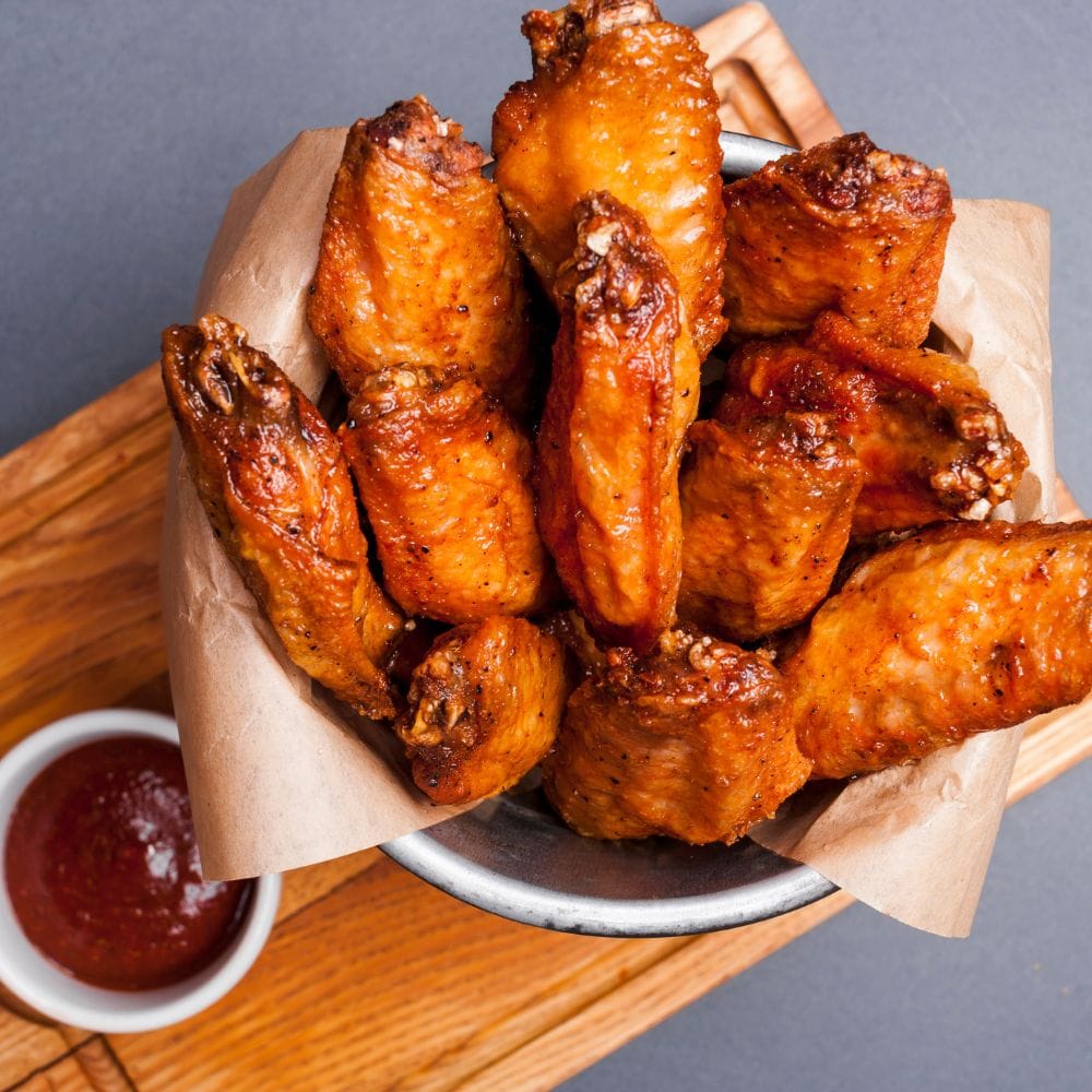 Baked chicken wings