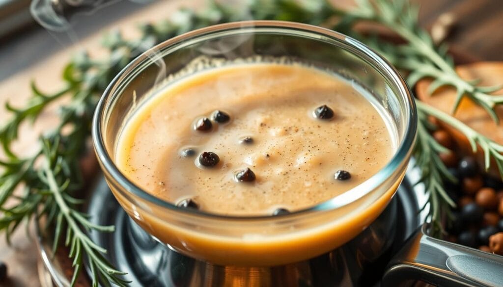 steak and peppercorn